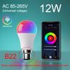 Tuya Smart WiFi LED Light Bulbs 85-265V 9W 12W Alexa LED Lamp RGB Smart Life APP Google Assisatnt Voice Control