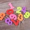 Giraffe Colorful Numbers 0-9 Birthday Cake Candles Creative Birthday Party Medium Number Candles