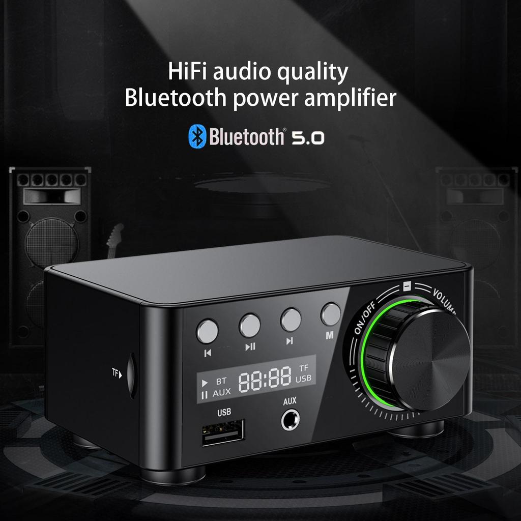 HiFi Mini Bluetooth 5.0 Digital Power Sound Amplifier Stereo  o Receiver USB