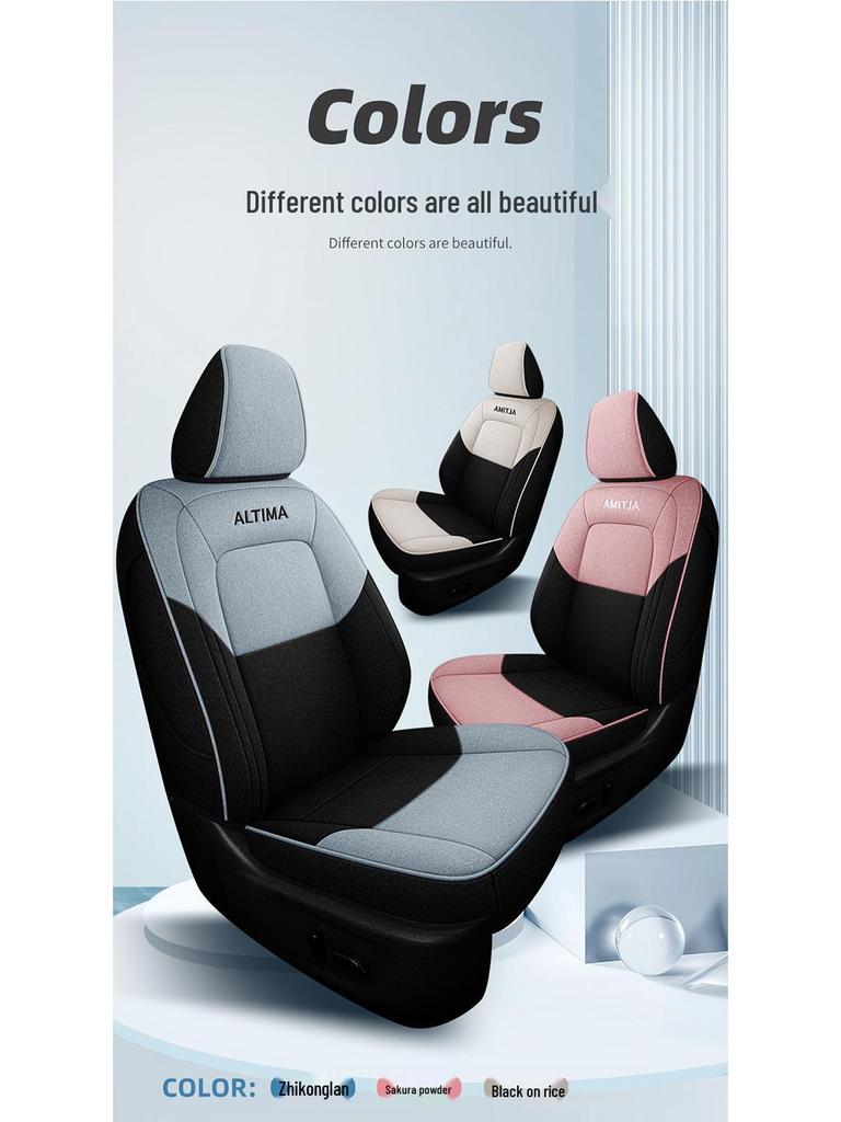 2023 Sylphy Full Surround Linen Seat Cover for All Seasons - 5-Seat Special Edition