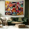 Anime Dragonball Wall Tapestry Aesthetic Wall Hanging Printed Fabric Blanket Decorative Tapestries for Bedroom Living Room Home Decor