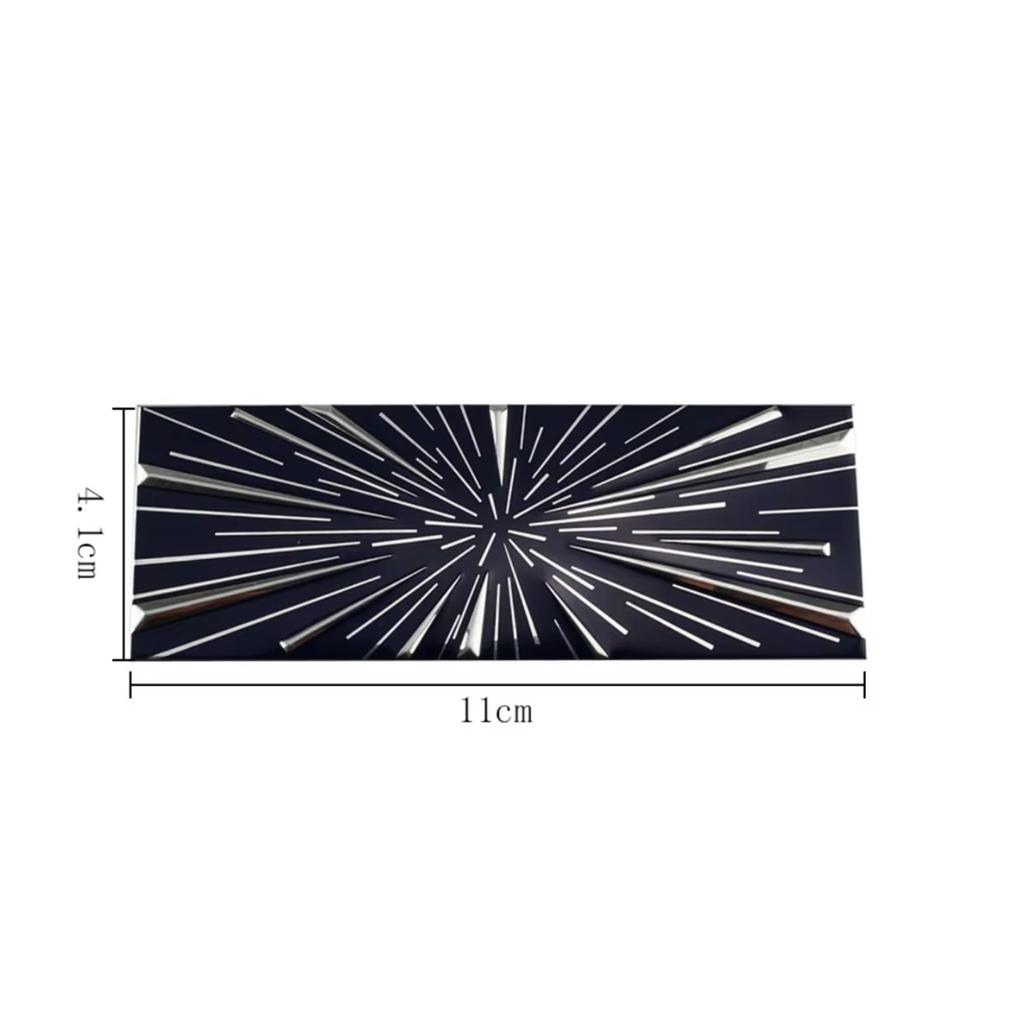 1Pc 3D Aluminum Highland Time Space Tunnel Logo Car Rear Trunk Badge Emblem Decals Sticker