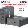 GMKtec G3 Plus Mini PC Intel Twin Lake N150 Mais Recente DDR4 NVMe SSD WiFi6 BT5.2 Windows 11 PRO 8GB 512GB Computador de Mesa para Escritório