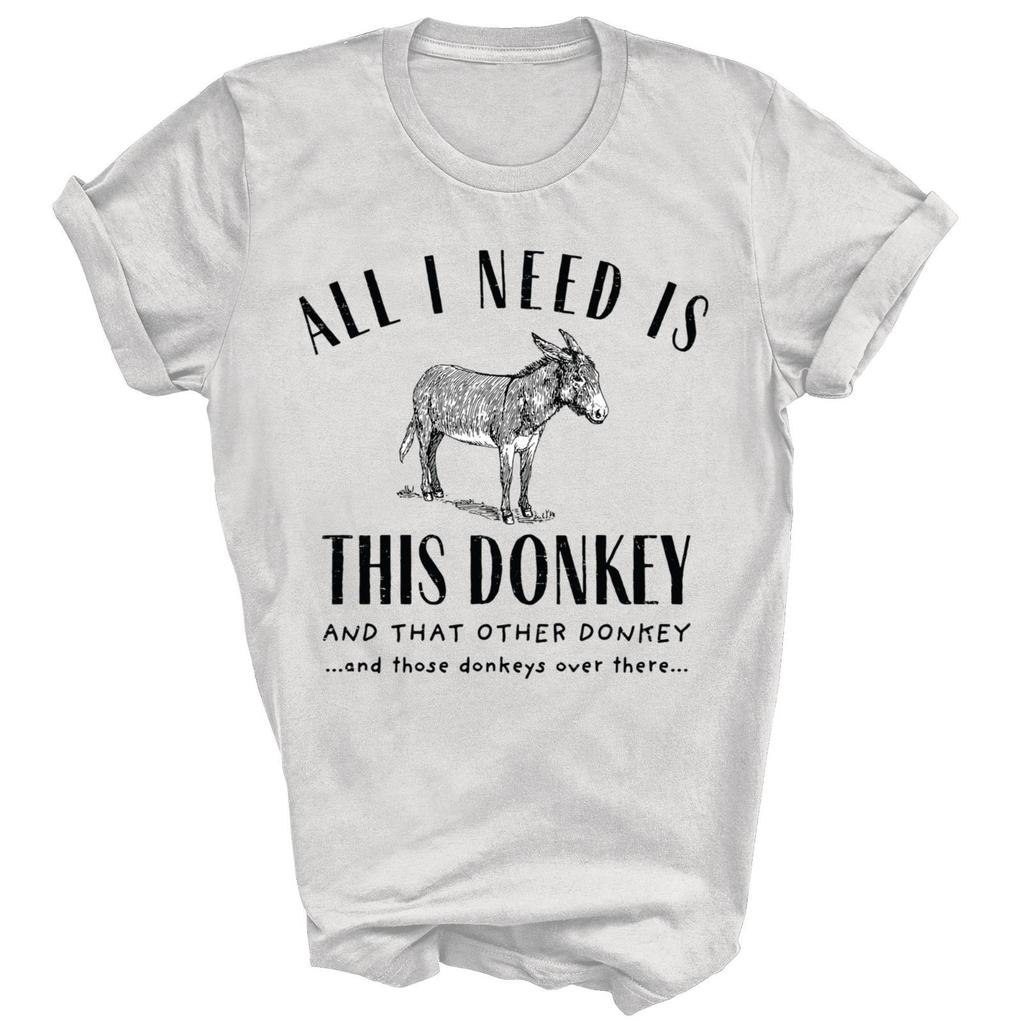 Todo lo que necesito es este burro y ese otro burro Camiseta divertida unisex regalo