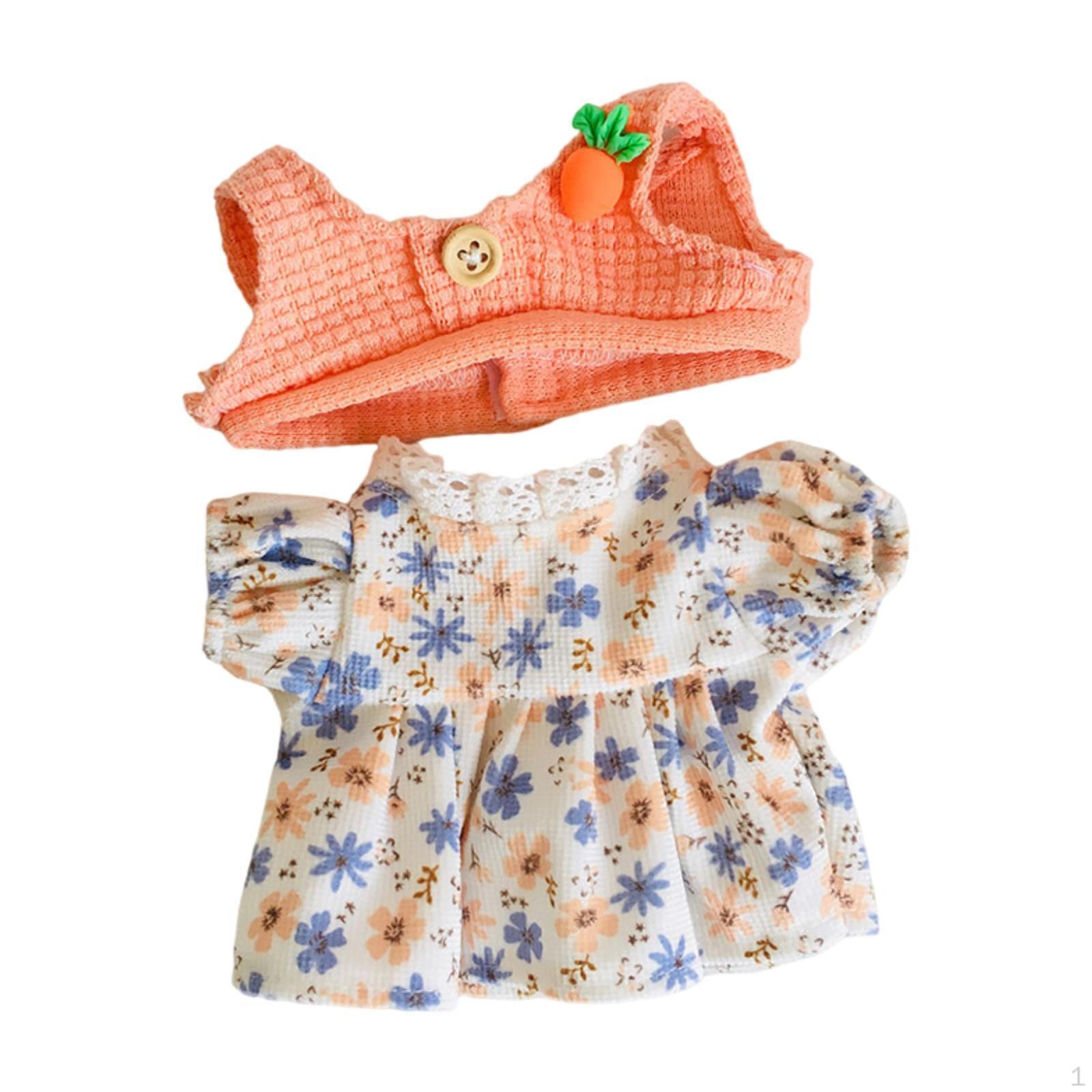 

20 см Кукольная одежда Наряд для девочки Удобные аксессуары Одевание Модные изменения розовый