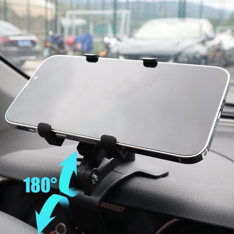 360-Grad-Drehbarer Handyhalter Auto-Rückspiegel-Stabilisierungsvorrichtung GPS-Navigationshalterung Autozubehör