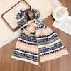 Fair Island style retro versatile scarf women's winter Korean warm advanced sense student small knitted scarf tide