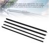 4PCS Car Door Window Weatherstrip Decorative Leakproof Windproof Black 80821 01G00 for Navara D21 Series 1985 to 1997