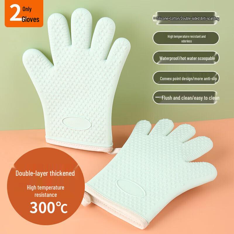 Baijie Hitzebeständige Silikon-Ofenhandschuhe