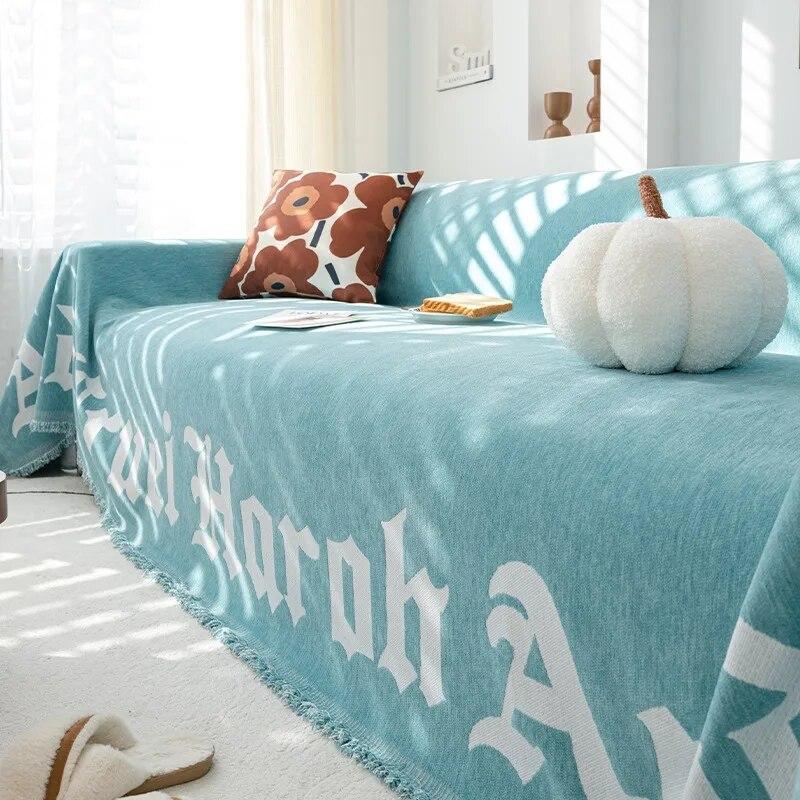 Sofa Cover Chenille Sofa Towel Blanket Couch Cover Universal Anti-cat Scratch Sofa Cover for Living Room 1/2/3/4 Seater