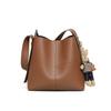 Bucket Bag for Women's New Genuine Leather Women's Bag Autumn and Winter One-shoulder Crossbody Large Capacity Commuting Toy Bag