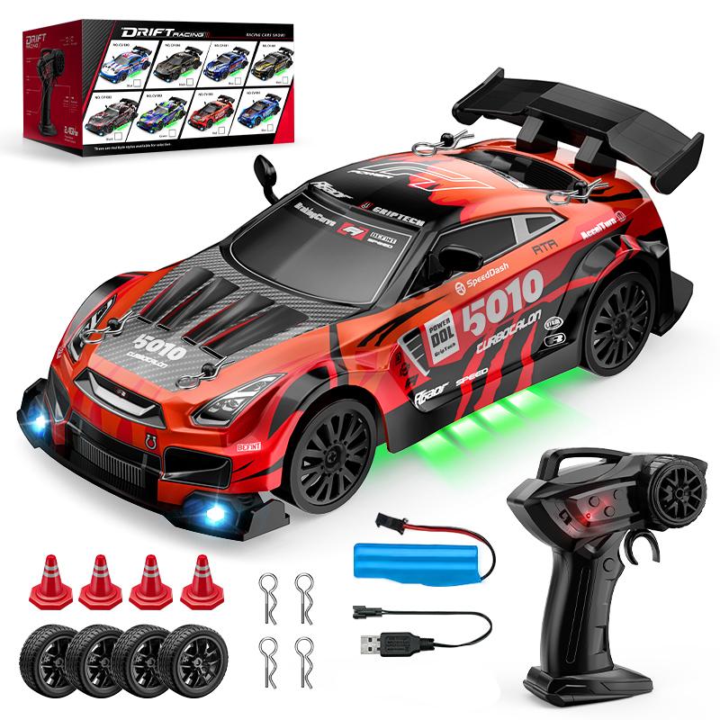 4Wd Rc Drift Car 2.4G Remote Control High Speed Racing Vehicle Led Light 4X4 Sport Auto Model Toys For Children Boys Gift