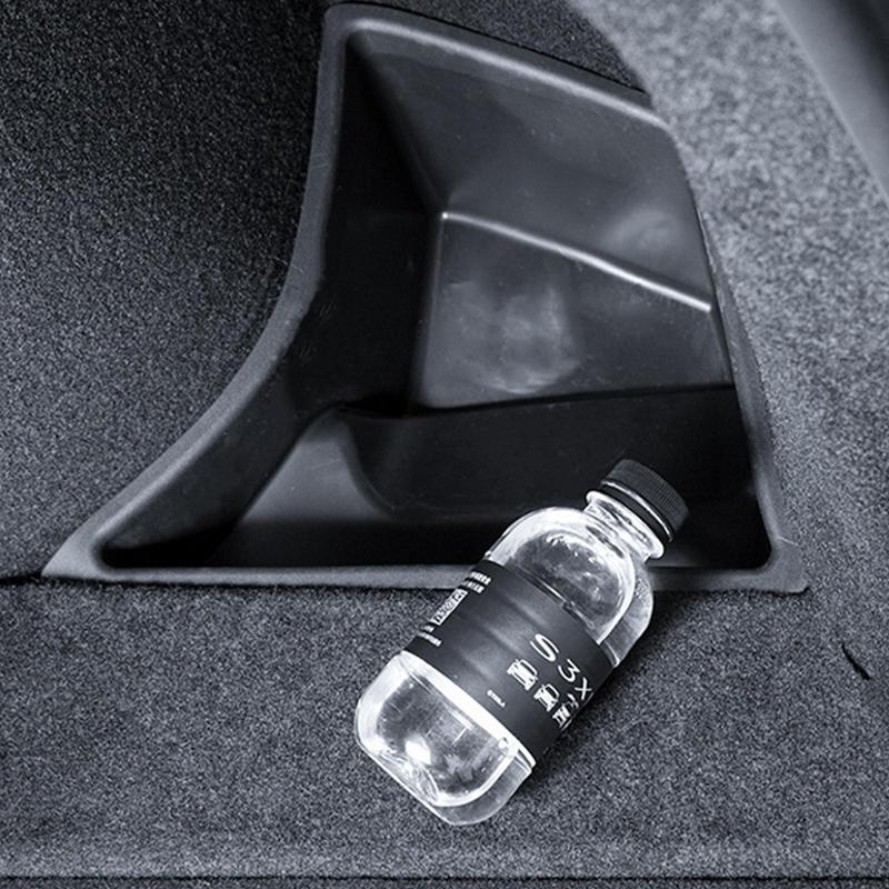 For Tesla Model 3 2024 Car Storage Box Organizer Cars Trunk Side Box Auto Tailgate Storage Box Car Interior Accessories