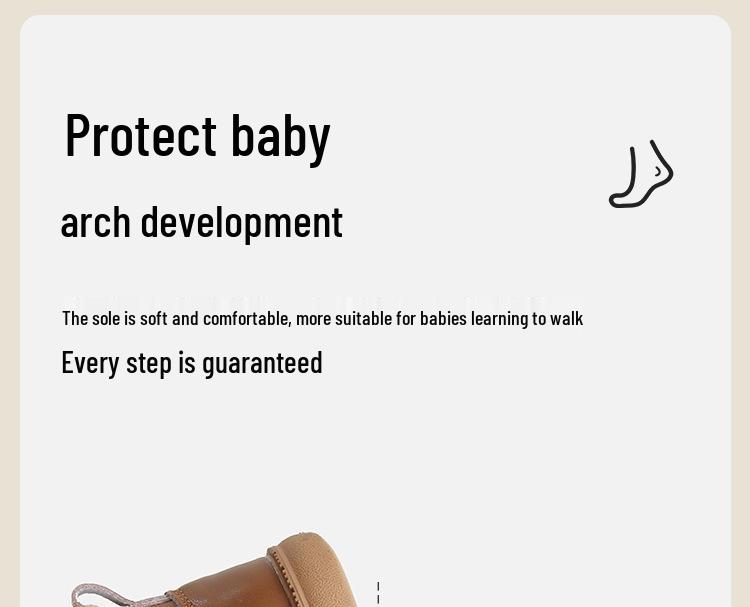 Winter Fleece-Lined Baby Boots: Versatile Boys' & Girls' Walking Shoes
