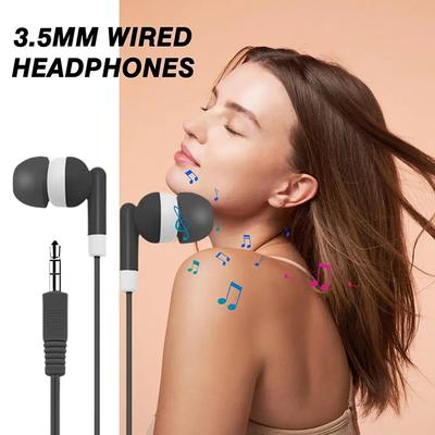 For Mobile Phones Portable 3.5mm Earphones Stereo In Ear Wired Headset High Definition Noise Canceling Headphones