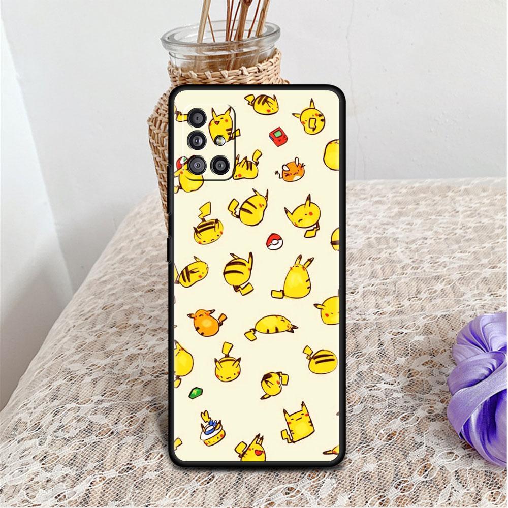 Vtipné Roztomilé Pokemon Pro Samsung Galaxy A52 A12 A51 A32 A21s Silikonový Kryt na Telefon A71 A22 A31 A13 A73 A53 A41 A11 A02s A23 Kryt