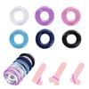 5PCS Silicone Penis Attachments Cock Ring Male Ejaculation Delay Chastity Device Penis Enlargement Cockring Sex Toys for Men Gay