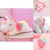 Cozy Unicorn Plush Toy Cushion With Soft Pp Cotton For Kids Girls Birthday Gift
