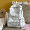 Schoolbag Japanese ins style printed schoolbag female junior high school student lace lightweight simple backpack large capacity primary school 