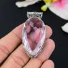 Pink Kunzite Gemstone Handmade 925 Sterling Silver Jewelry Pendant 1.54" KG-111