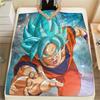 Dragon Ball Charaktere Druck Flanelldecke, Hohe Qualität, Bequem für Alle Jahreszeiten, Heimdekoration, Wärme und Komfort