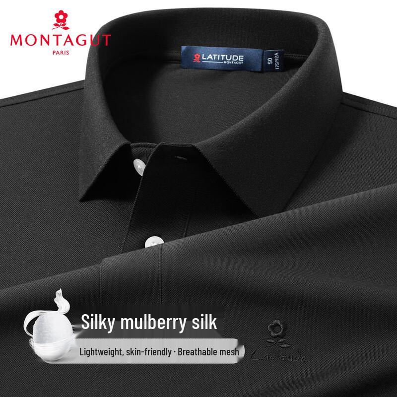 Montagut 15% Silk Blend Breathable Men's Polo Shirt