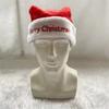 Christmas Hat Letters Embroidered Red Snowflake Plush Christmas Hat Christmas Decoration Ornament Xmas Gift Christmas Gift
