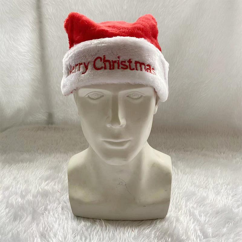 Christmas Hat Letters Embroidered Red Snowflake Plush Christmas Hat Christmas Decoration Ornament Xmas Gift Christmas Gift