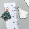 20-Piece Christmas Oil Drop Jewelry Set: Santa, Snowman, Bell, Elk Bracelets & Pendants
