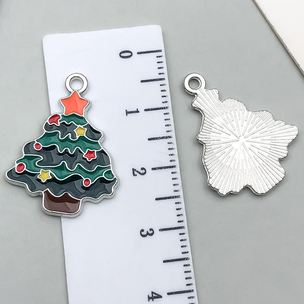 20-Piece Christmas Oil Drop Jewelry Set: Santa, Snowman, Bell, Elk Bracelets & Pendants