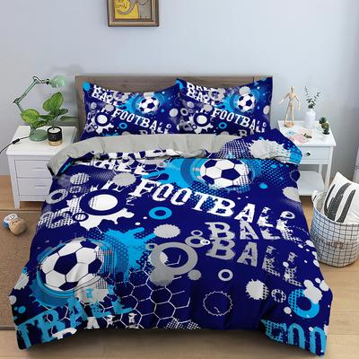 Colored Football Soccer Bedding Set Boys Girls Twin Queen Size Duvet Cover Pillowcase Bed Kids Adult Fashion Home Textileextile