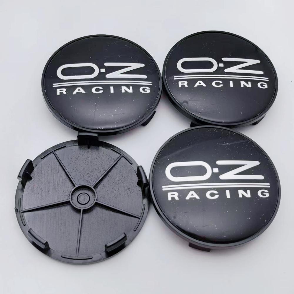 4 Stück OZ Racing Logo Emblem Auto Radnabendeckel 68MM Clips 63MM Räder Radkappe O.Z Abzeichen Felge Radnabendeckel Staubschutz Auto Zubehör