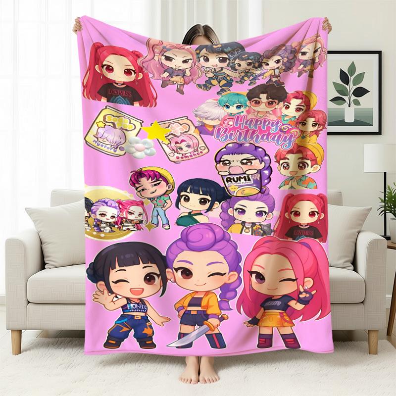 Kpop Witchers Witchers Peripheral Blankets Blankets Flannel Nap Blankets Blankets Printed Office Sofa Blankets