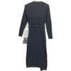 DRESSTERIOR 085-57022 Rib Knit Wrap Dress Dress 38 blackUsed