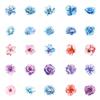 50 Flower Stickers Beautiful Watercolor Cute Flowers Waterproof Graffiti Decoration Hand Account Flower Stickers