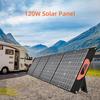 120W ETFE Foldable Solar Charger 5V/18V Dual Output for Power Station Phone Laptop Outdoor Camping Hiking Emergency Blackout Off-Grid