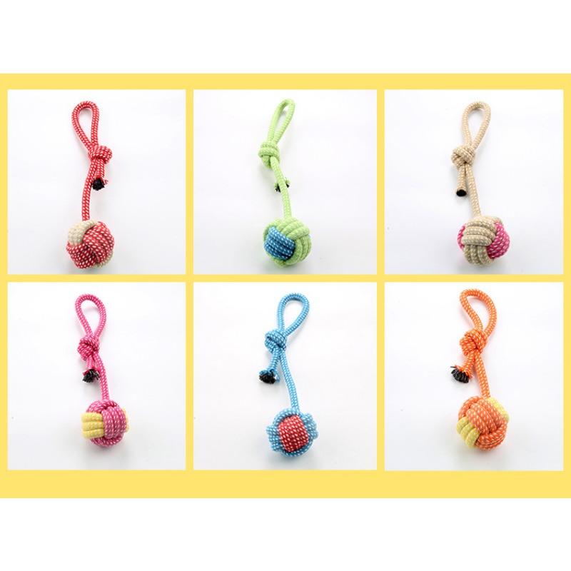 Dog Cotton Rope Knot Toy Chewing Teeth Cleaning Pet Supply