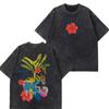 Rappare Bad Bunny Turné 2026 Debi Tirar Mas Fotos DTMF Merch T-shirts Herr Mode Sommar Rundhalsad T-shirt Hip Hop Vintage Tvättade T-shirts