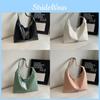 Stylish Versatile Pu Material Retro Tote Bag For Women Available In Black Beige Green Pink
