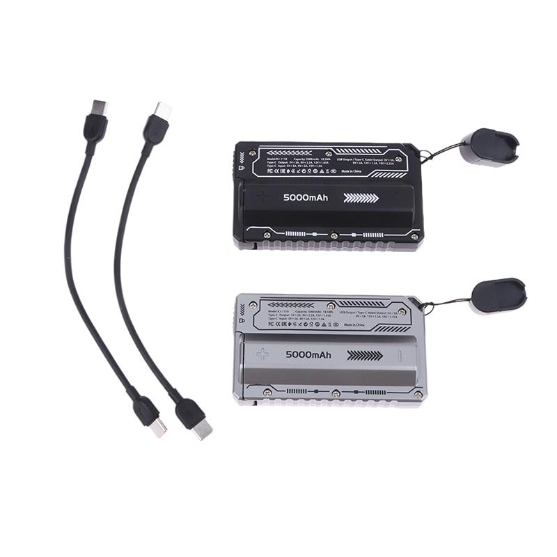 21700 Universal Battery Charger Case 20W Type-C Battery Holder Fast Charging Built-In Cable Detachable Diy Power Bank Box