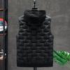 2026Down Vest Men Casual Waistcoat Sleeveless Jackets Men Hooded Vest