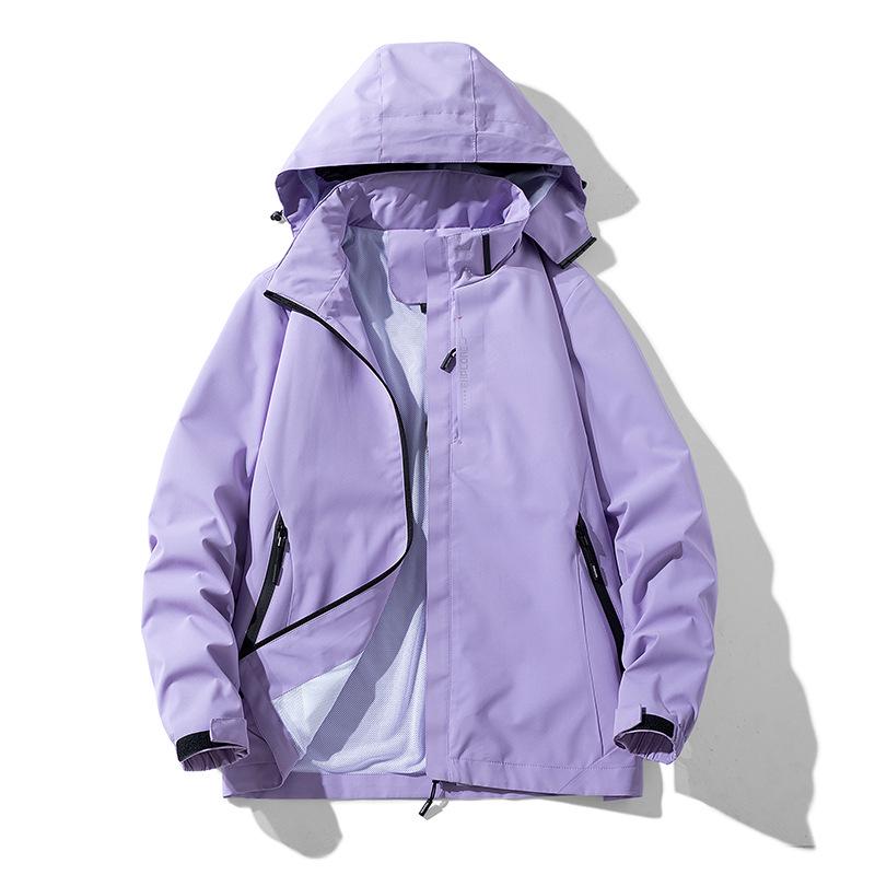 

Уличная куртка унисекс: Теплый, Съемный, Ветрозащитный и Водонепроницаемый - Идеально подходит для пар и альпинизма. Women s Light Purple