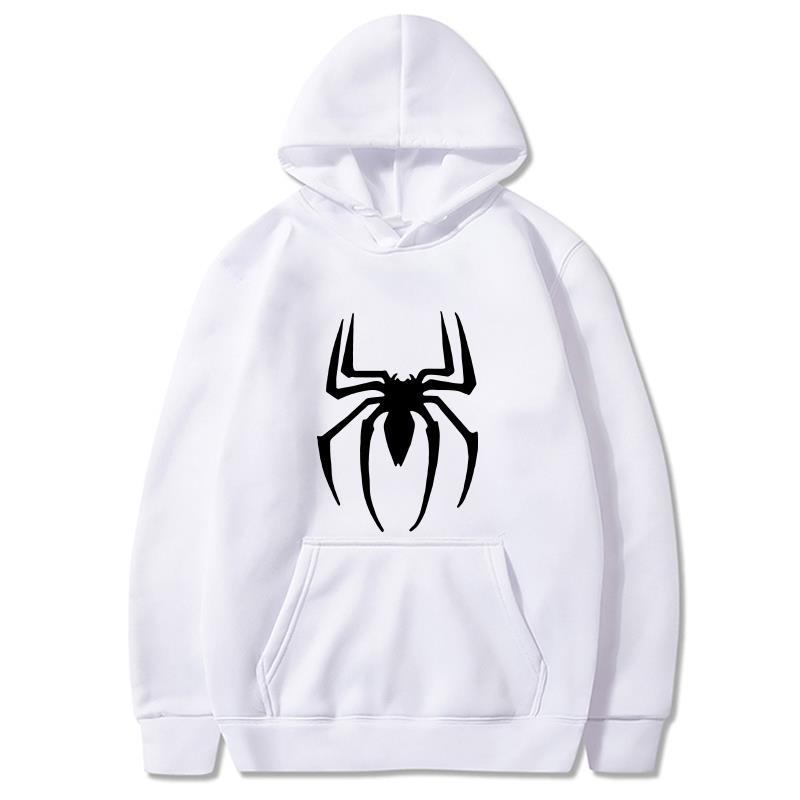 2022 neue Unisex Hoodie Street Fashion Spider Print Sweatshirt Fleece Hoodie Damen Casual Lustige Pullover