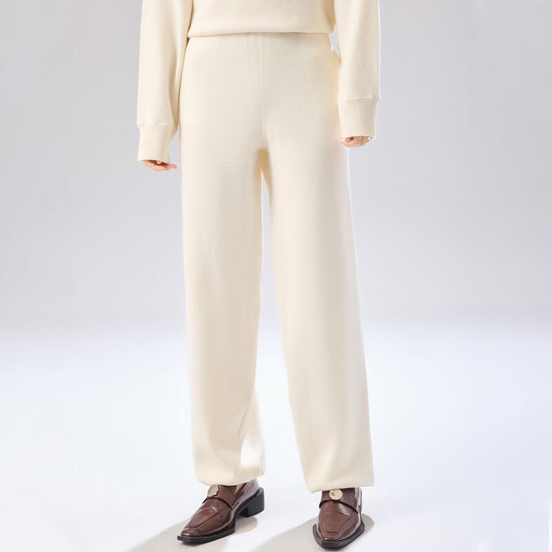Women's Jinju Thickened Wool Blend Straight-Leg Casual Pants