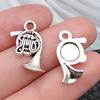 Vintage Music Instrument Charms Alloy Pendant DIY Bracelet Necklace Keychain Craft Jewelry Supplies