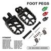 CNC Aluminum Foot Pegs for XR250/400/600R, KLX250 Off-Road Motorcycles
