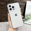 Transparent Bumper Case For iPhone 16 ProMax 15 14 13 12 Pro Max Plus 16Pro 16Plus Acrylic Hybrid Shockproof Cushion Armor Cover