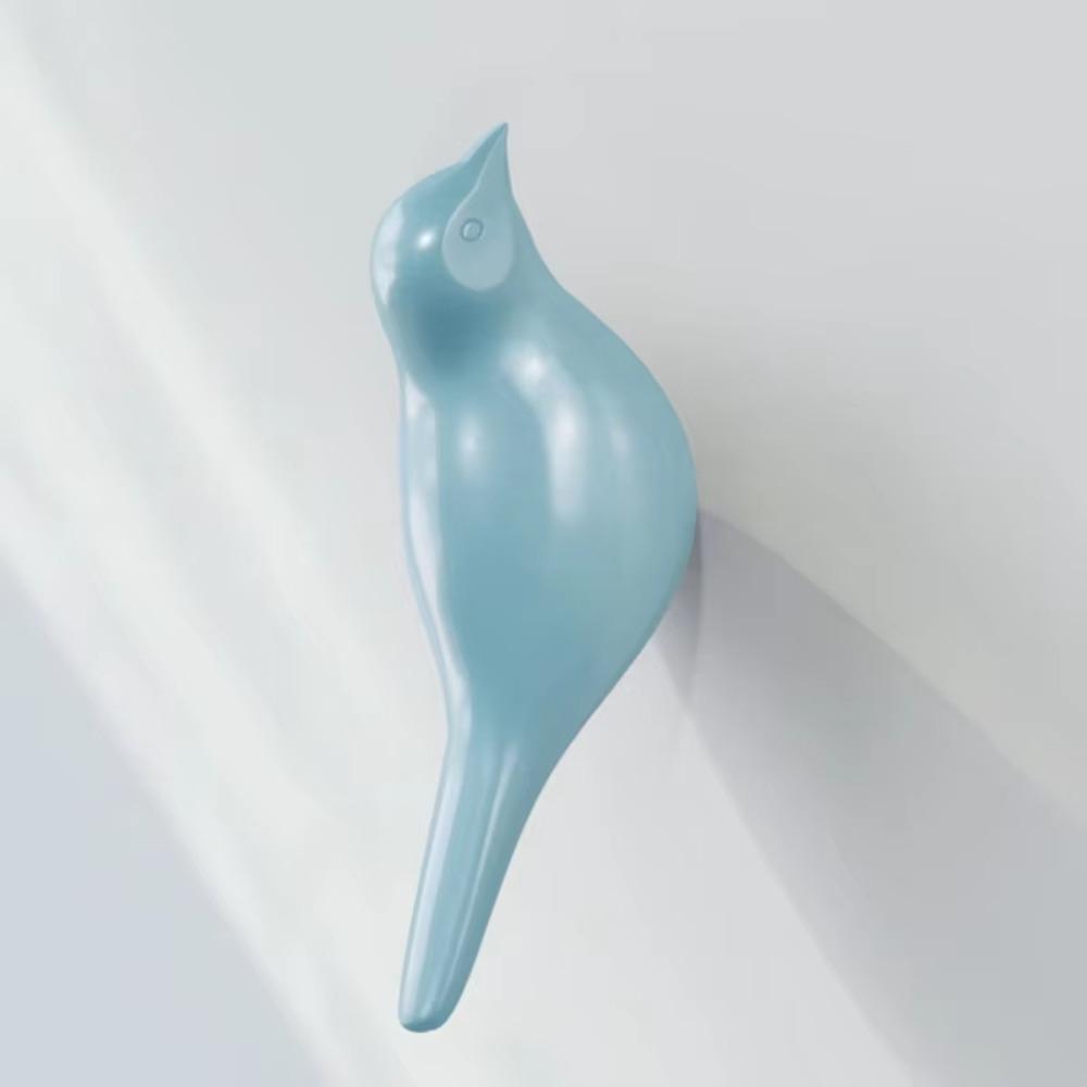 Modern 3D Creative Bird Wall Hook Cute Wall Hanger Bird Resin Wall Hook  Bathroom