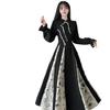 Plus Size Elegant High-End Retro Chinese Long Sleeve Floral Qipao Dress for Women - Autumn