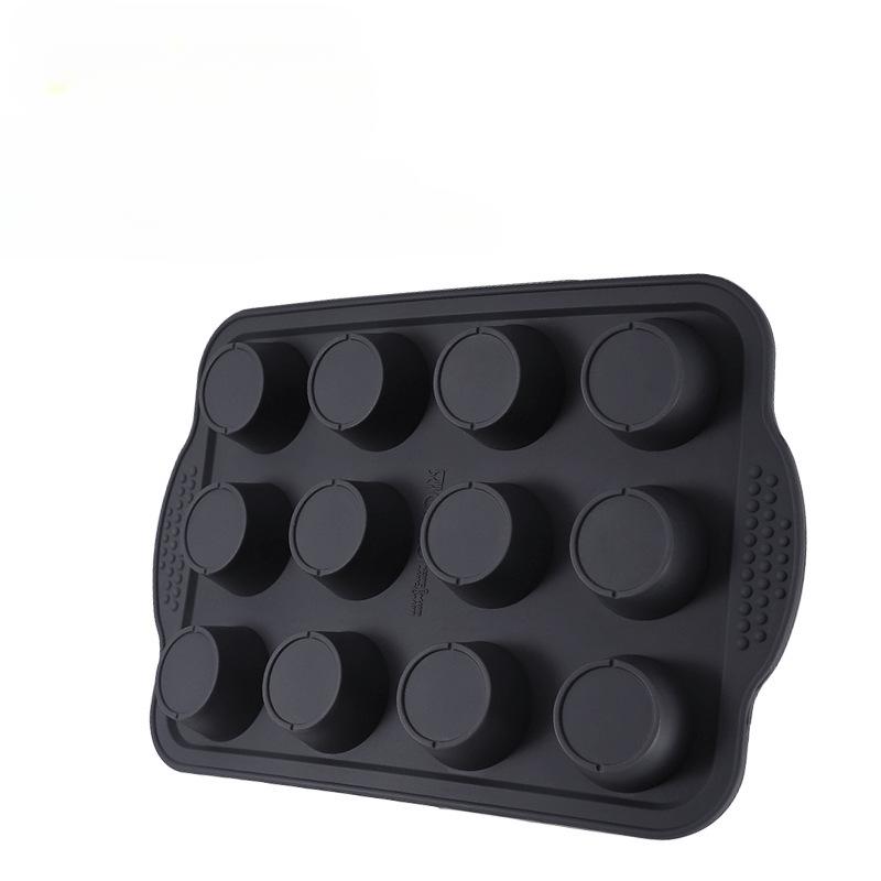 New Model, Silicone Mold, 12 Piece, Silicone Pancake Mold, Household Use, Non Stick, Muffin Cup Baking Mold, Baking Tray Tool